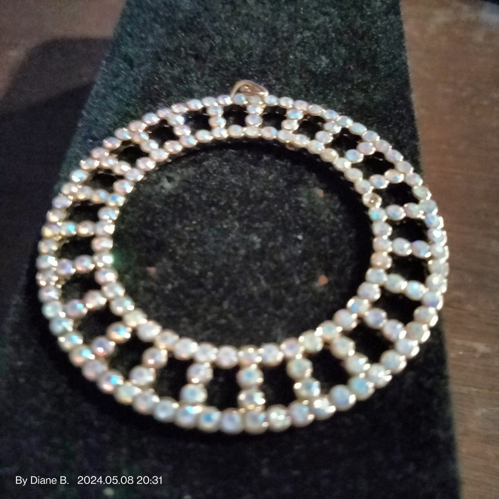 Gold tone Bling Bling Circle Pendant